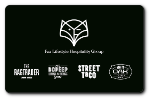 Fox lifestyle logo with four associated resturants 